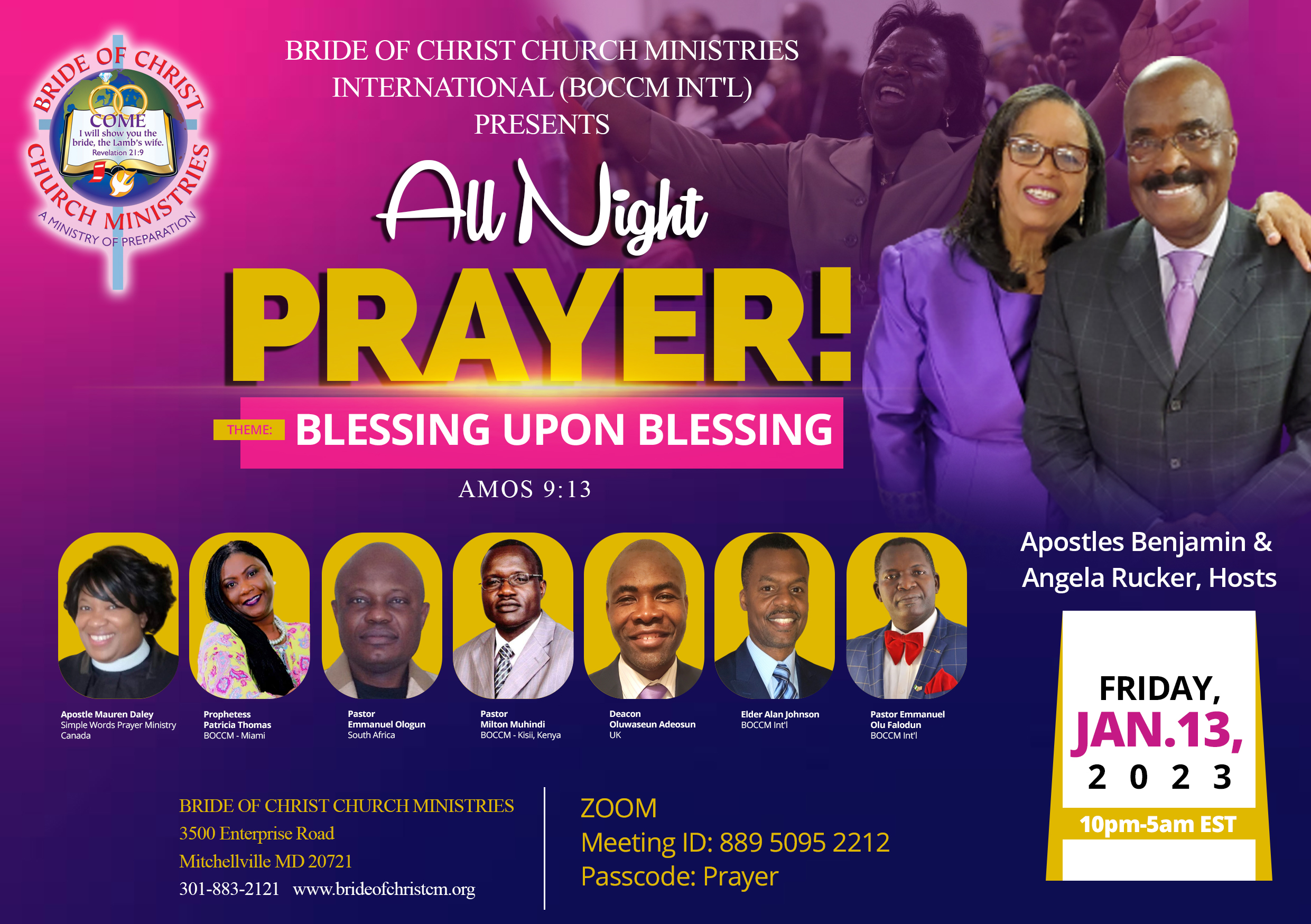 ALL NIGHT PRAYER-3 | Bride Of Christ Church Ministries